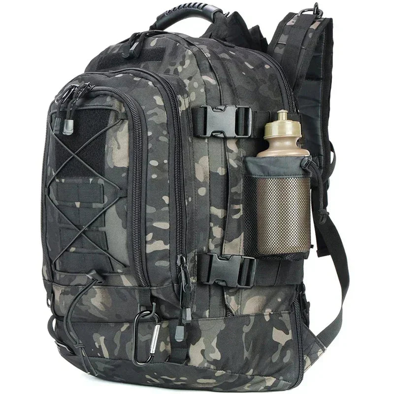 LQARMY 60L Military Tactical Backpack Army Molle Assault Rucksack Outdoor Travel Hiking Rucksacks Camping Hunting mochila hombre - Evallys.com
