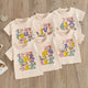 2024-04-05 Lioraitiin Summer Kids Girls Birthday T-Shirts Letter Print O-Neck Short Sleeve Birthday Shirts Casual Toddler Tops - Evallys.com