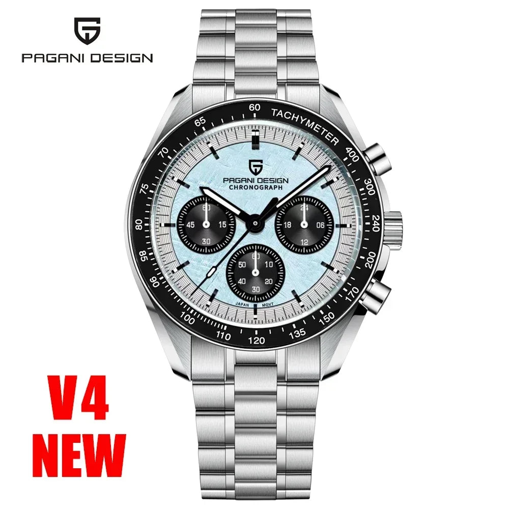PAGANI DESIGN 2024 New Men's Watches Top Luxury Quartz Watch For Men Auto Date Speed Chronograph AR Sapphire Mirror Wrist watch - Evallys.com