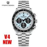 PAGANI DESIGN 2024 New Men's Watches Top Luxury Quartz Watch For Men Auto Date Speed Chronograph AR Sapphire Mirror Wrist watch - Evallys.com