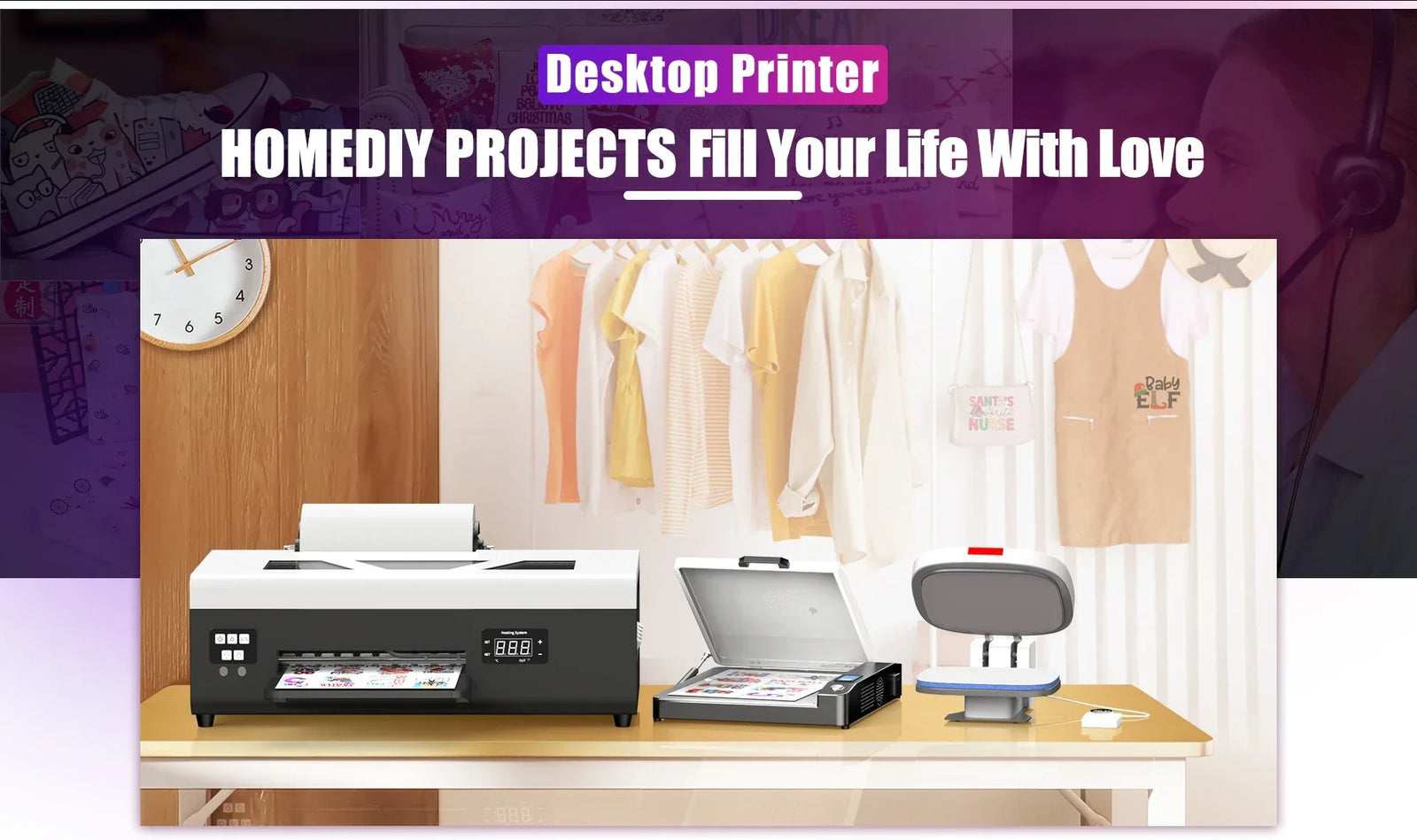 A4 DTF Printer for Epson L805 Direct to Film DTF Impresora Heat Transfer DTF Printer for Clothes Tshirt DTF Printing Machine - Evallys.com