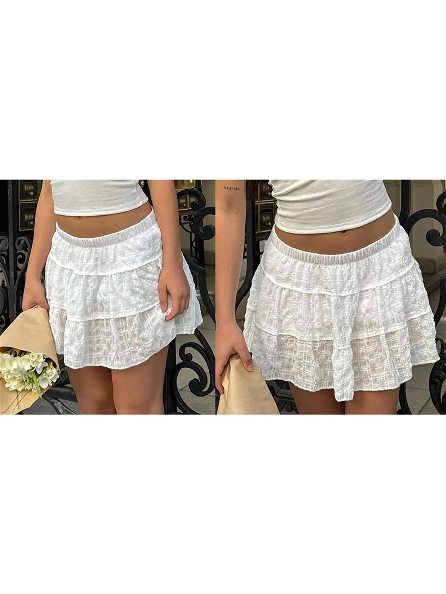 Women’s Floral A-Line Skirt with Built-in Shorts – Summer Beachwear - Evallys.com