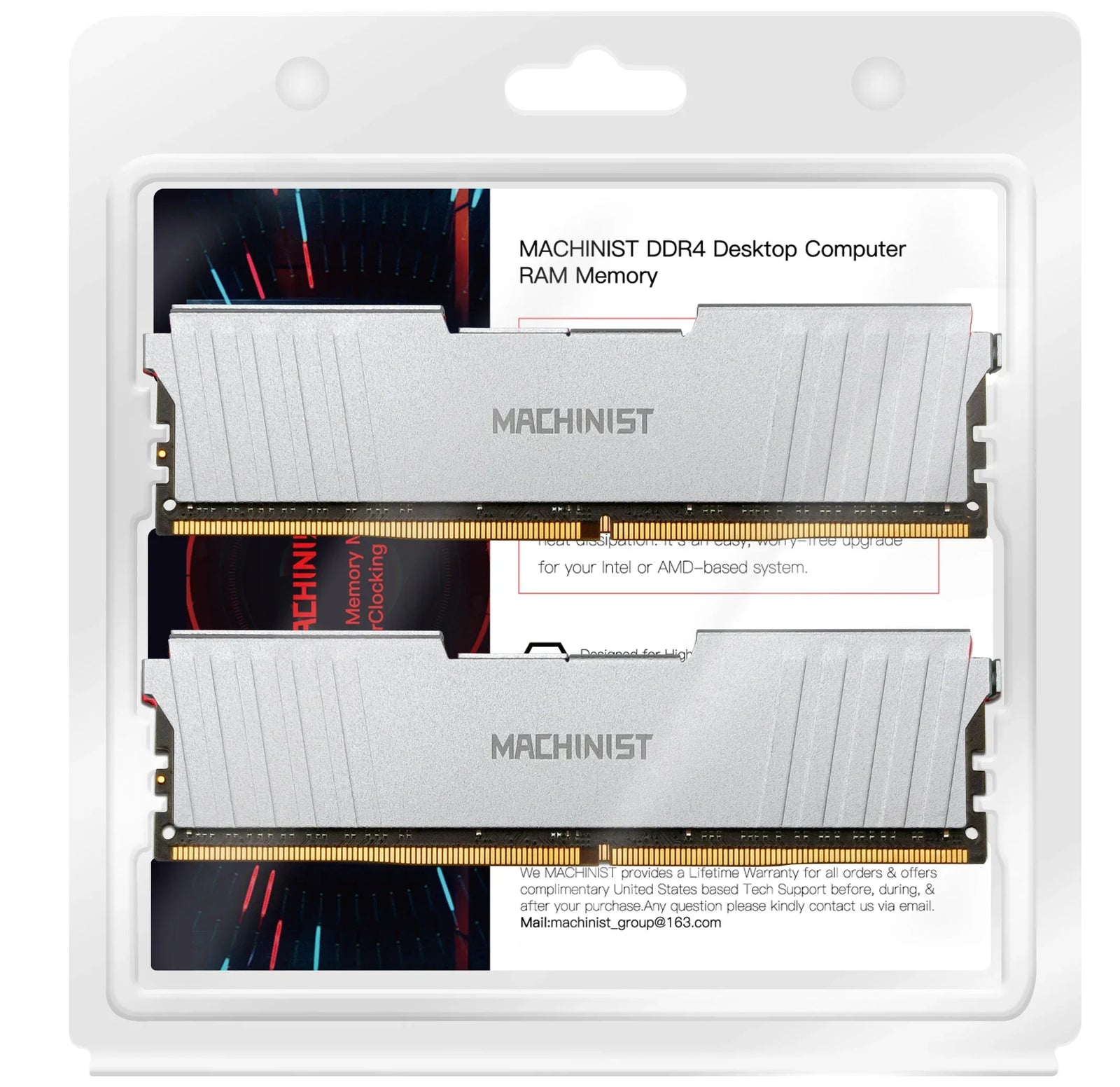 MACHINIST DDR4 RAM 8GB 16GB 2133HMz 2666HMz 3200mhz Desktop Memory with Heat Sink DDR4 RAM PC DIMM for all motherboards - Evallys.com
