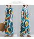 Boho Floral Maxi Dress – Cotton Linen V-Neck Summer Beach Wear - Evallys.com