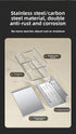 Stainless steel sponge rack sink drain rack Multifunctional countertop rag storage rack Sponge storage rack kitchen supplies