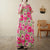 Vintage Cotton Summer Maxi Dress – Harajuku Floral Beachwear - Evallys.com