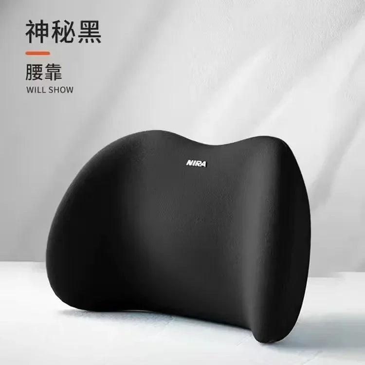 Car Headrest/Lumbar Support Car Neck Pillow Waist Cushion Driver Seat Backrest Car Cushion Driving Lumbar Support Waist Support - Evallys.com