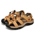 Men’s Genuine Leather Summer Sandals – Casual Outdoor Beach Shoes - Evallys.com