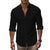 Men's Henry Shirts Cotton Linen Slim Fit Causal Hawaiian Solid Color Basic Style Spring Summer Breathable Men Clothing - Evallys.com