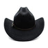 Vintage Western Cowboy Hat – Unisex Wide Brim Leather Jazz Cap - Evallys.com