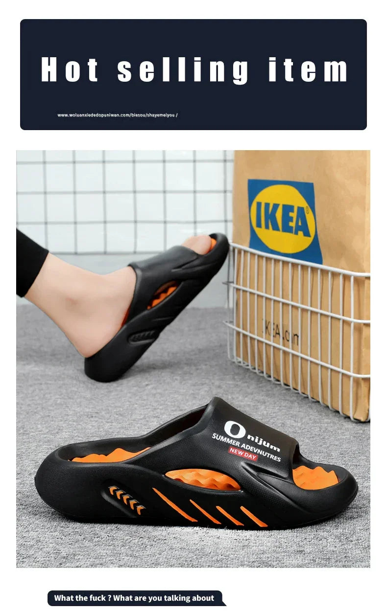 2024 Men’s Massage Slippers – Comfortable EVA Slides for Indoor & Outdoor - Evallys.com