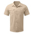 Cotton Linen Hot Sale Men Short-Sleeved Shirts Summer Solid Color Stand-Up Collar Casual Beach Style Plus SizeMale Shirts M-5XL - Evallys.com