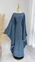 Eid Ramadan Batwing Butterfly Satin Abaya Dubai Luxury Muslim Kaftan Maxi Dress Women Kebaya Robe Caftan Marocain Femme Vestidos - Evallys.com