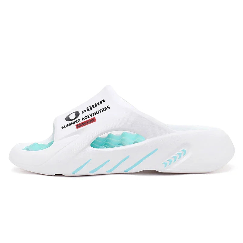 2024 Men’s Massage Slippers – Comfortable EVA Slides for Indoor & Outdoor - Evallys.com