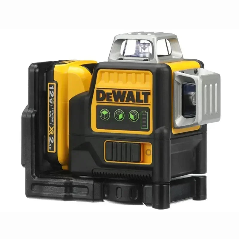 2025 Dewalt DW089LG 3 Sides*360 Degree Vertical 12V Lithium Battery 12 Lines Laser 360 Level Horizontal Green Meter Outdoor - Evallys.com