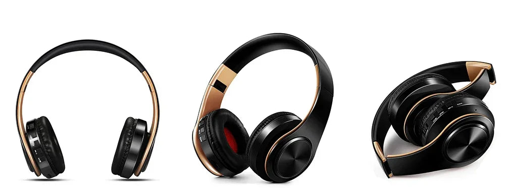 HIFI Stereo Earphones Bluetooth Headphone Music Headset FM and Support SD Card with Mic for Mobile Xiaomi Iphone Sumsamg Tablet - Evallys.com
