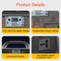 100W Portable Power Station 220V/110V Solar Generator Outdoor Emergency Mobile Power Bank 24000mAh LiFePO4 For Camping Power LED - Evallys.com