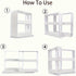 1 PC spice storage rack,90 degree swivel item storage rack, countertop 2 tier storage rack,small storage and organizer rack