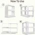 1 PC spice storage rack,90 degree swivel item storage rack, countertop 2 tier storage rack,small storage and organizer rack