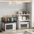 Kitchen Storage Rack Microwave Shelf Condiment Organizer Shelf Multi-Layer Simple Countertop Tidying Shelves Kitchen Accessories