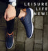 PUAMSS Men’s PU Leather Sneakers – Breathable Casual Non-Slip Shoes - Evallys.com