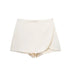 TRAF Asymmetrical Skort – High Waist Black Mini Skirt Shorts - Evallys.com