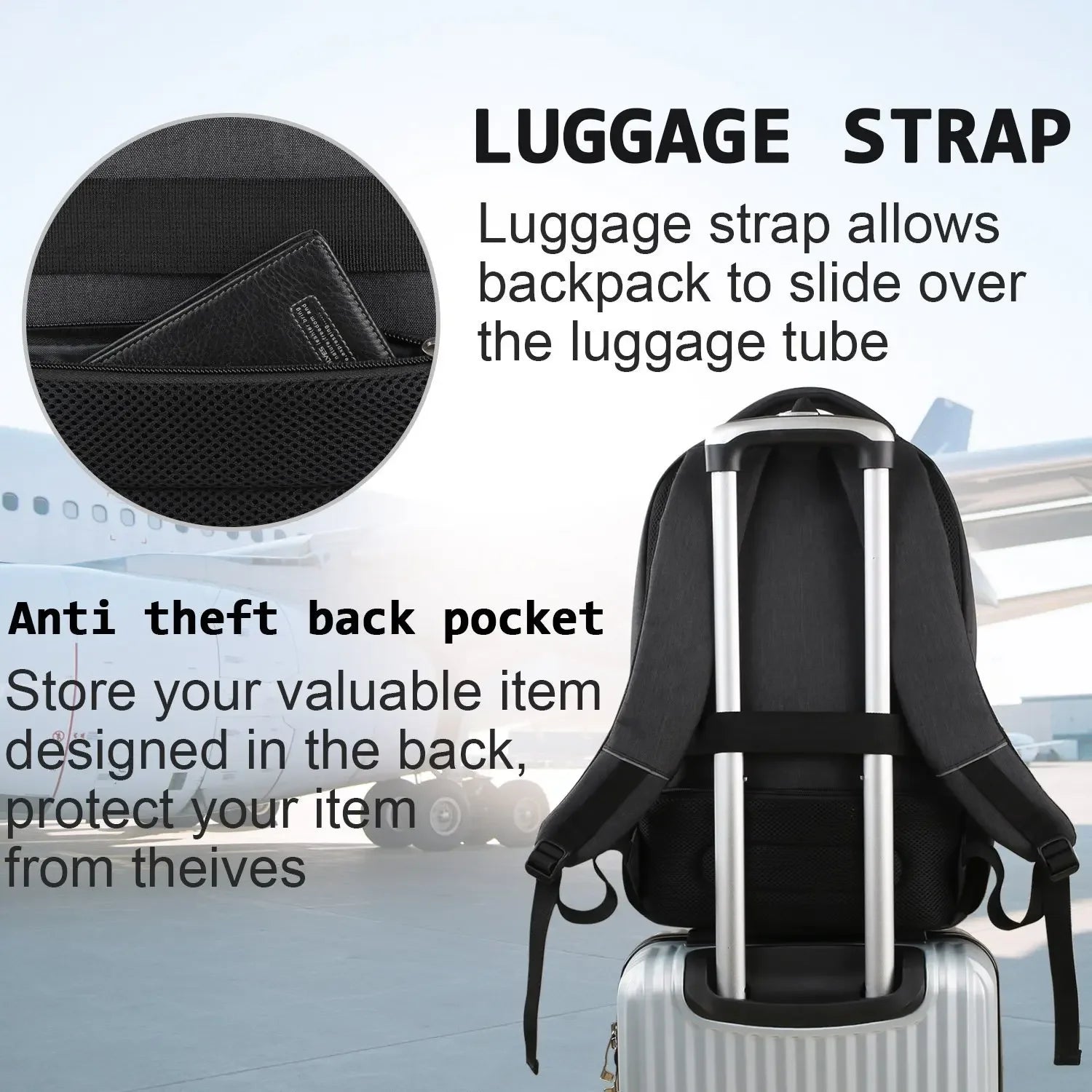 Man Backpack Men Travel Bag Outdoor Camera Lens Bag Black Ergonomics Laptop Bag Large Capacity Mountaineering Waterproof Handbag - Evallys.com