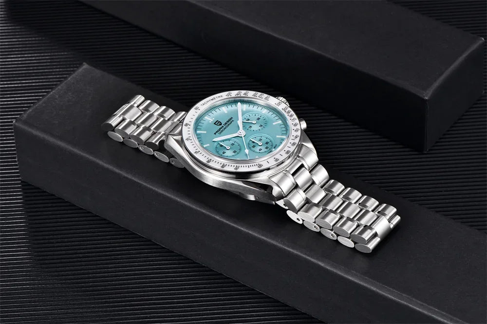 PAGANI DESIGN V4 New Quartz Men's Automatic Date Speed Chronograph Sapphire Mirror Sport Waterproof Watch All Steel VK63 Watches - Evallys.com