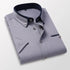 TFETTER Summer Business Shirt Men Short Sleeves Button Up Shirt Turn-down Collar Casual Shirts Mens Clothing Plus Size 5XL - Evallys.com