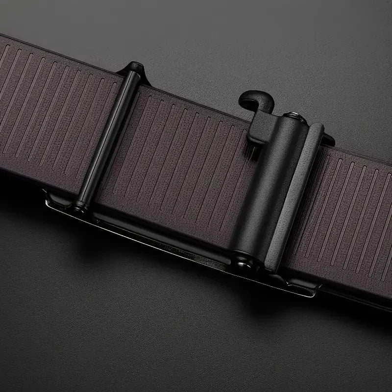 Stylish Men's PU Leather Belt - Fashion Belts for Daily Life, Leisure, Party, Festival, Work, and Business Automatic Buckle - Evallys.com