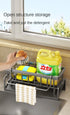 Kitchen Sink Drain Rack Organizer Plastic Self-draining Sink Shelf Soap Sponge Holder Dishcloth Towel Rack filter basket