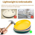 4/16Pcs Black Plastic Cutlery Set Reusable Plates Bowl Cups 4 Sets for Kitchen Outdoor Camping Party Dinnerware Dishes Set