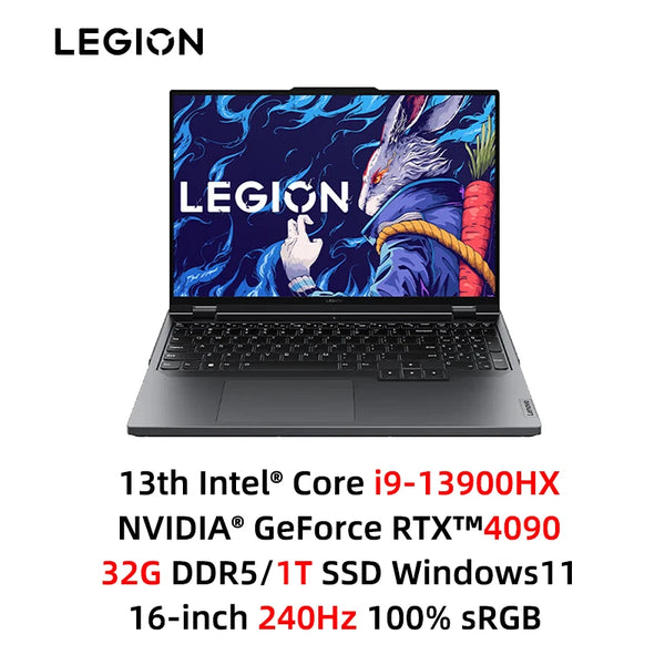 Lenovo Legion Y9000P 2023 Gaming Laptop 13th Intel i9-13900HX/i7-13700HX /32G/1T SSD/NVIDIA RTX 4090/4080 240Hz 16inch Notebook - Evallys.com # #