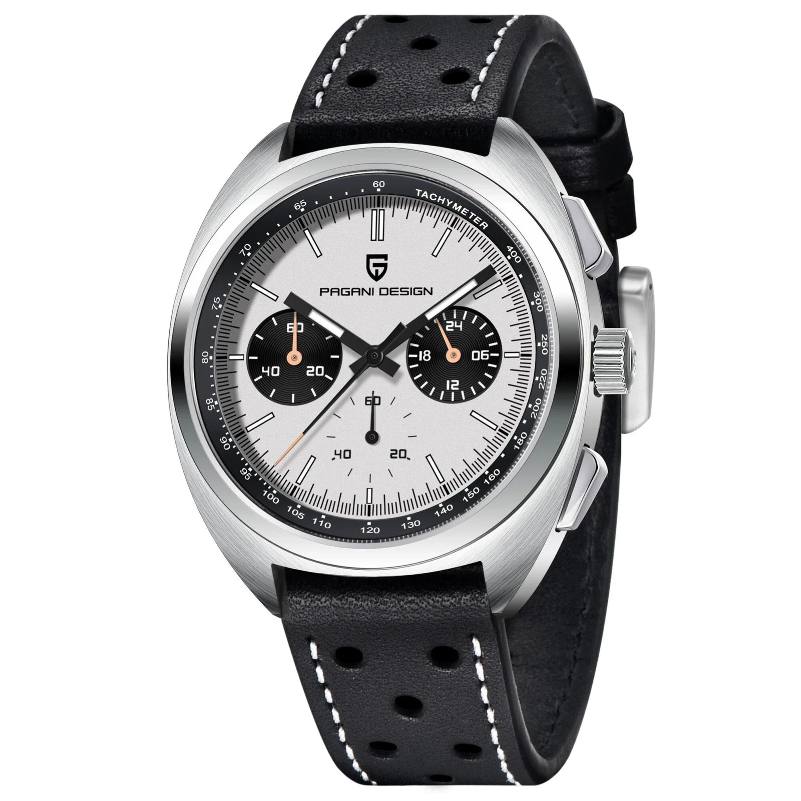 PAGANI DESIGN 2024 New Panda Dial Men Watches Luxury Quartz Watch For Men Japan VK63 Sport Chronograph Sapphire glass Wristwatch - Evallys.com