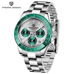 40mm New V2 PAGANI DESIGN Men's Quartz Watches Sapphire Retro Chronograph Stainless Steel Waterproof Watch Men Relogio Masculino - Evallys.com