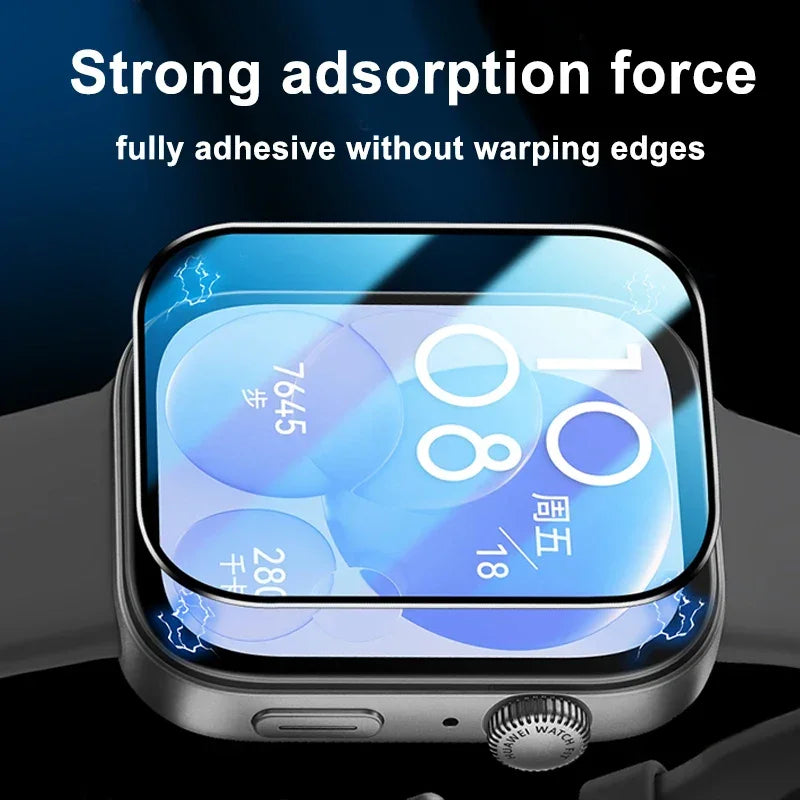 Soft Glass For Huawei Watch Fit 3 Cover Smartwatch 9D full Film Anti-Scratch tempered Screen Protector huawei watch fit2 Curved - Evallys.com