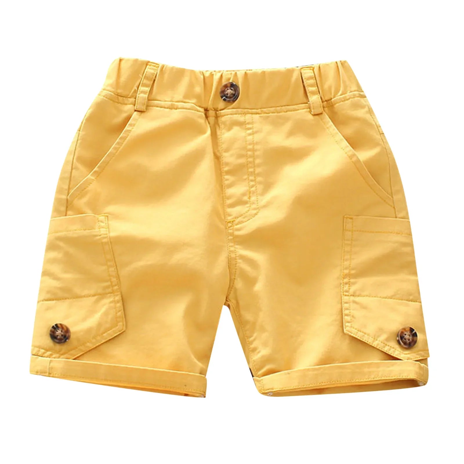 Cotton Shorts Toddler Kids Toddler Baby Boys Solid Spring Summer Cotton Shorts Clothes 18-24 Month Boy Shorts - Evallys.com