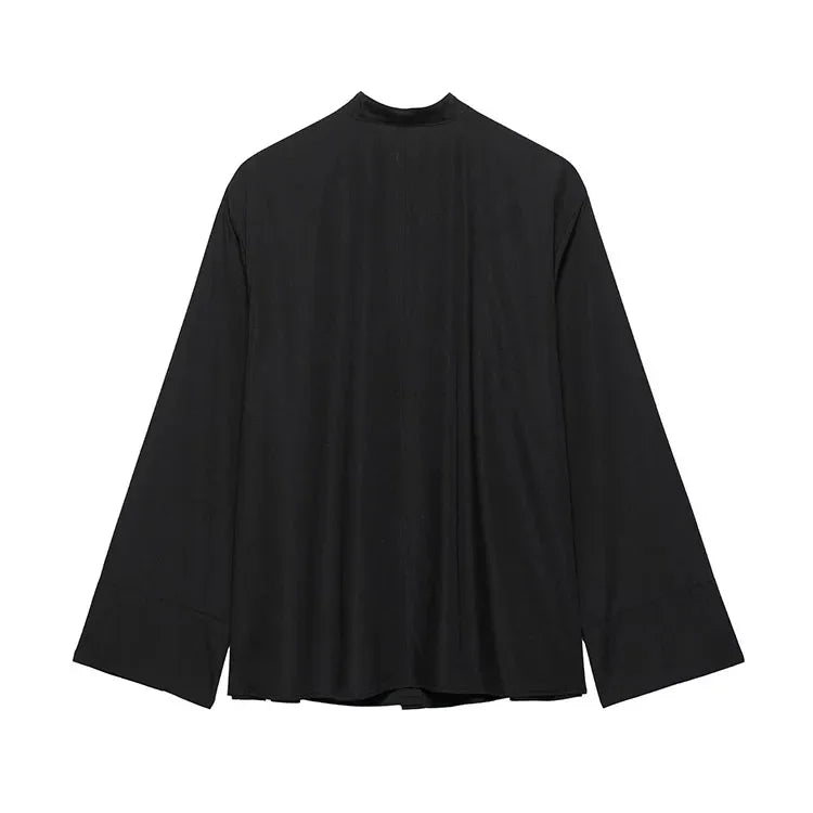 HipSeam Embroidery Shirt – Elegant Women’s Casual Long Sleeve Blouse - Evallys.com