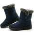 Women's Boots 2024 Trend Winter Shoes For Woman Winter Boots Ankle Low Heels Botas Mujer Waterproof Snow Boots With Fur Shoes - Evallys.com