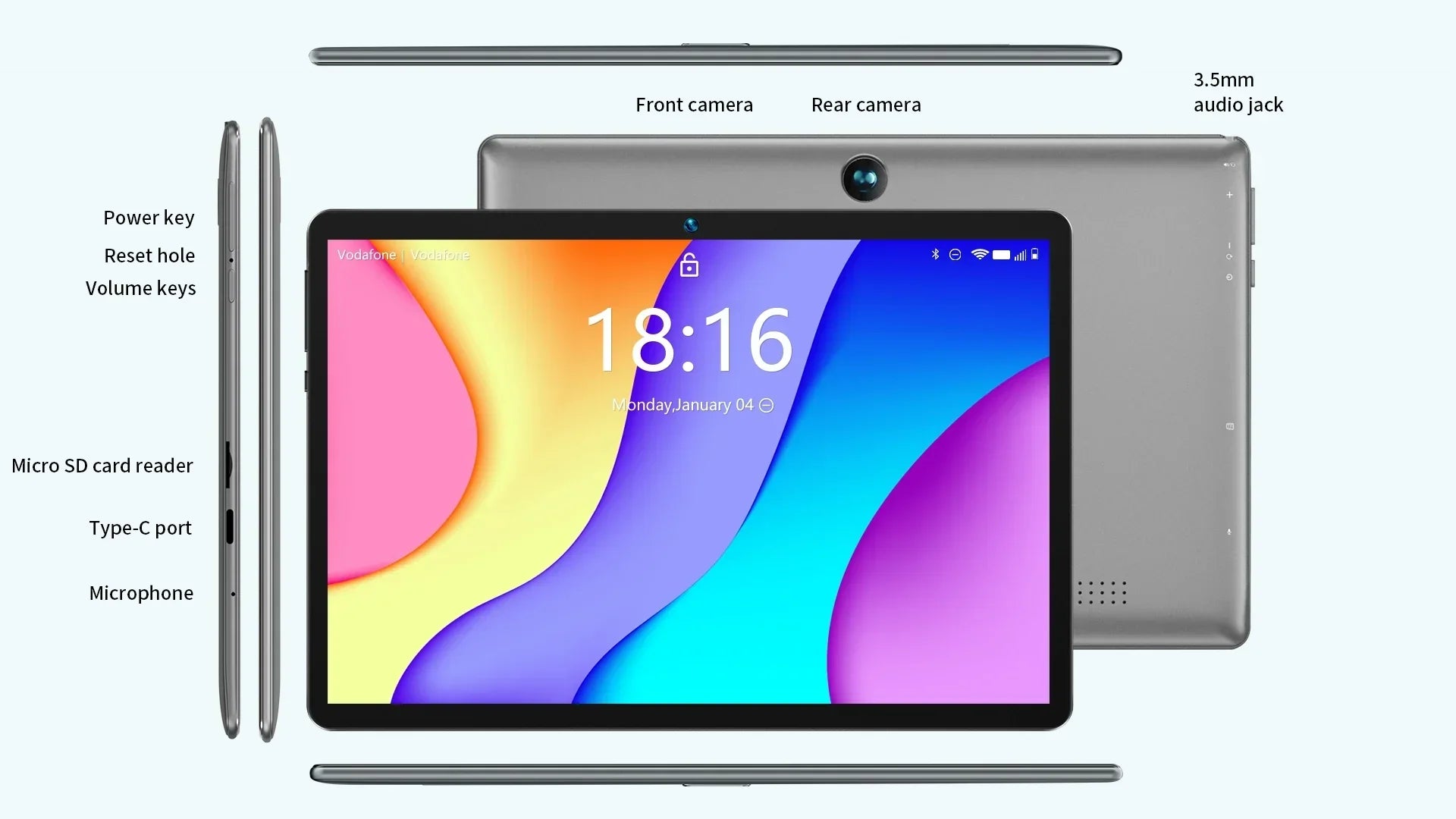 BMAX Android 14 MaxPad I9 PLUS 10.1 inch 1280*800 IPS HD Touchscreen 12GB(4GB RAM+8GB Expansion) 64GB ROM Rockchip RK3562 Tablet - Evallys.com