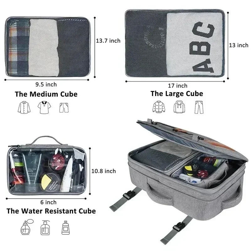 40L Expandable Laptop Backpack – Waterproof Travel & Business Bag - Evallys.com