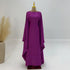 Eid Ramadan Batwing Butterfly Satin Abaya Dubai Luxury Muslim Kaftan Maxi Dress Women Kebaya Robe Caftan Marocain Femme Vestidos - Evallys.com