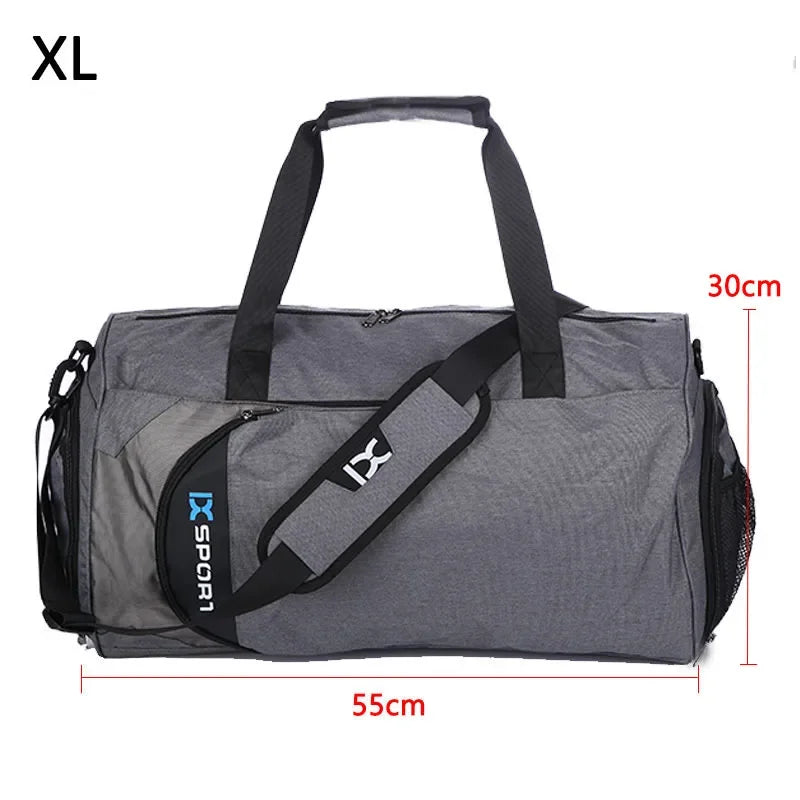 Men’s Travel Duffel Bag – Gym, Fitness, Wet/Dry, Shoe Compartment - Evallys.com