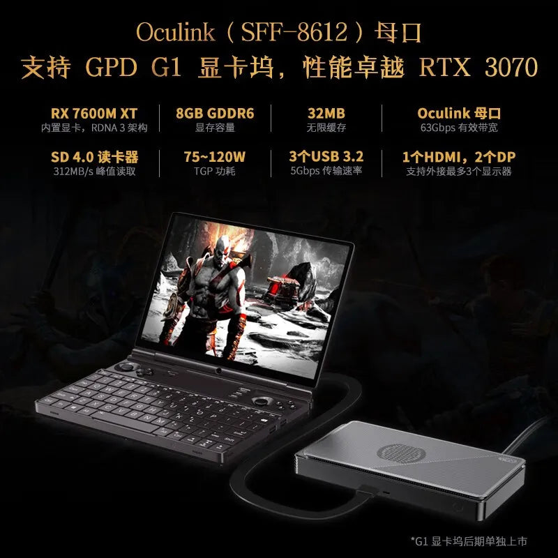 New arrival! GPD WIN Max 2 10.1 Inch Handheld Gaming PC Laptop UMPC AMD 8840U Processor Windows 11,32GB/64GB RAM,2TB Nvme SSD - Evallys.com # #