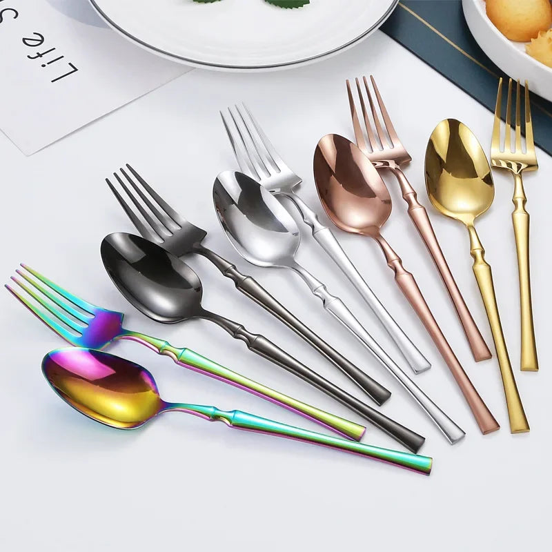 stainless steel dinnerware set Knife Fork Spoon