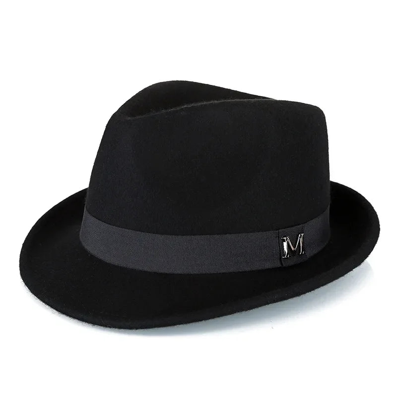 Men's Wool Fedora Hat – Winter Warm Felt Jazz Cap for Parties - Evallys.com