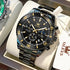OLEVS Men's Watches Top Brand Luxury Watch for Men Original Waterproof Stainless Steel Chronograph Moon Phase Date Rota Dial - Evallys.com