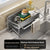 Stainless steel sponge rack sink drain rack Multifunctional countertop rag storage rack Sponge storage rack kitchen supplies