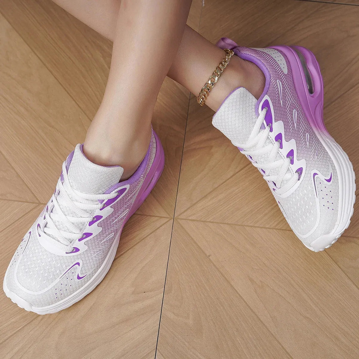 Women’s Air Cushion Sneakers – Breathable Walking & Tennis Sport Shoes - Evallys.com