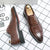 Men's Formal Shoes Red Sole Fashion Business Casual Party Banquet Daily Retro Carved Lace-up Brogue Dress Wedding Shoes Size 48 - Evallys.com